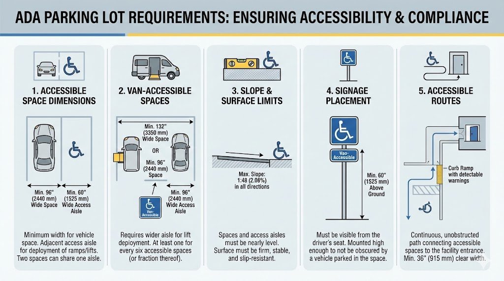 ADA Parking Lot Requirements Every Property Owner Should Understand