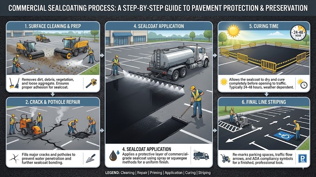 The Benefits of Asphalt Sealcoating for Commercial Properties